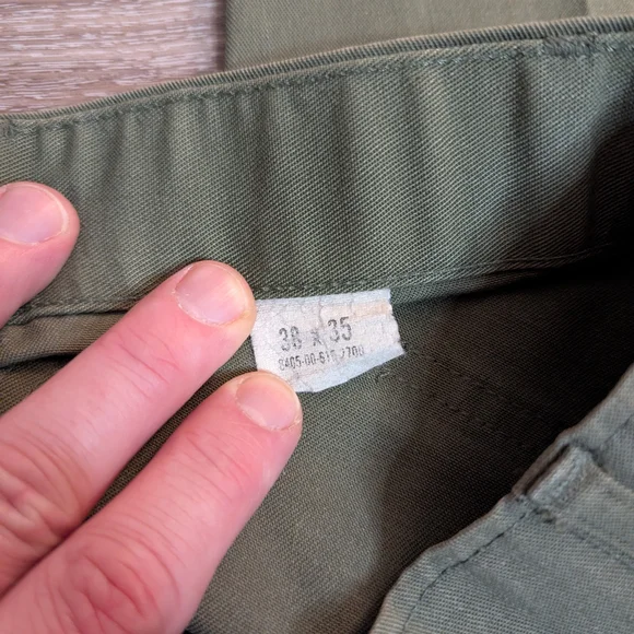 Vintage Military OG 107 Fatigue Pants Olive Green 36 - Picture 6 of 6